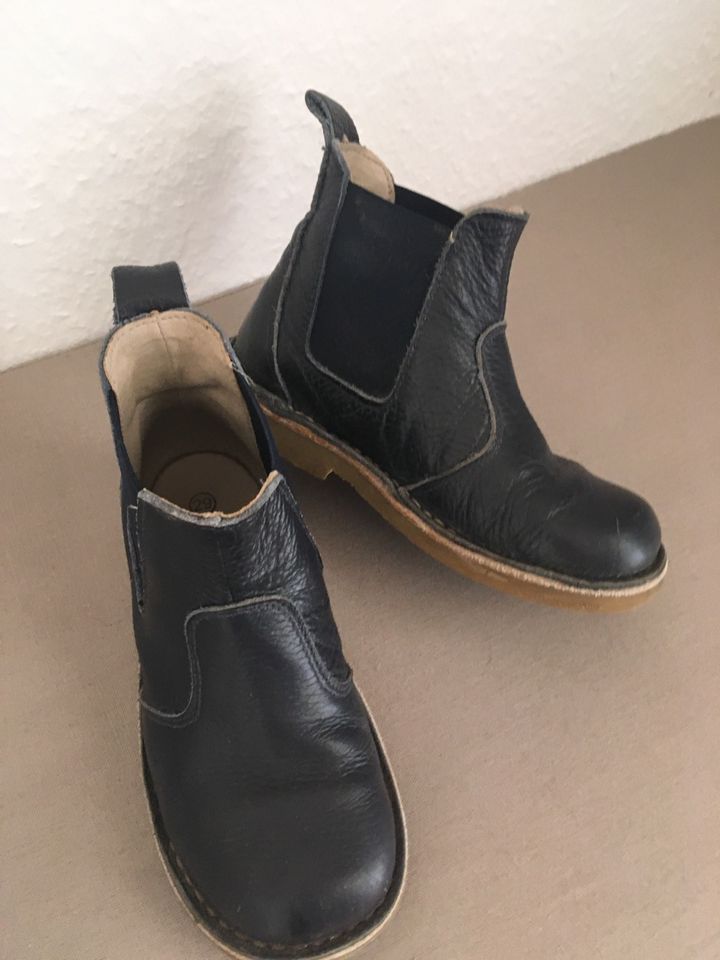 Kmins ⭐️ Stiefel Boots dunkelblau Größe 29 Leder in Eckersdorf