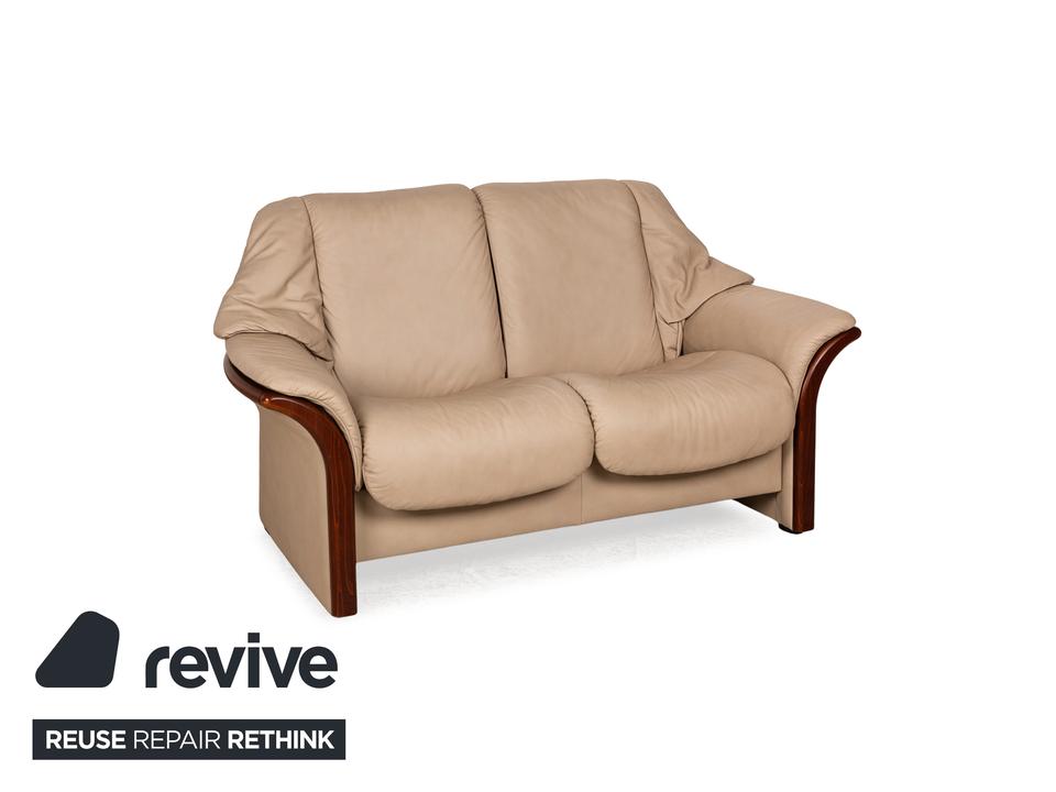 Stressless Eldorado Leder Sofa Garnitur Beige Creme 3x Sessel in Köln