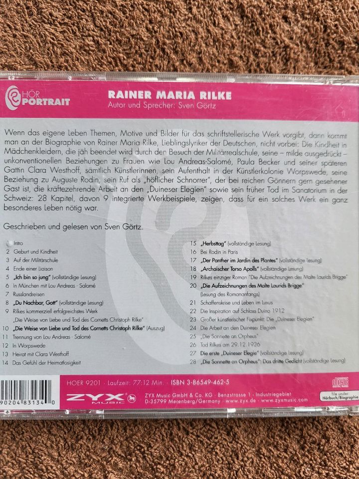 Kleine CD Sammlung Rainer Maria Rilke in Bielefeld