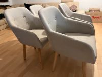 Esszimmerstühle mit Armlehne Polsterstuhl Stoffsessel beige 4er Baden-Württemberg - Metzingen Vorschau