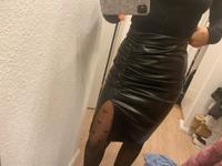 Lederrock Highwaist Schlitz SHEIN schwarz Mitte - Moabit Vorschau