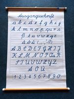 Wandkarte Schule Karte Lateinische Ausgangsschrift Schrift Markersdorf bei Görlitz - Gersdorf Vorschau