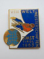 Brosche Weltmeisterschaft Rodel Rennen 1963 Emaille Pichl vintage Niedersachsen - Goslar Vorschau