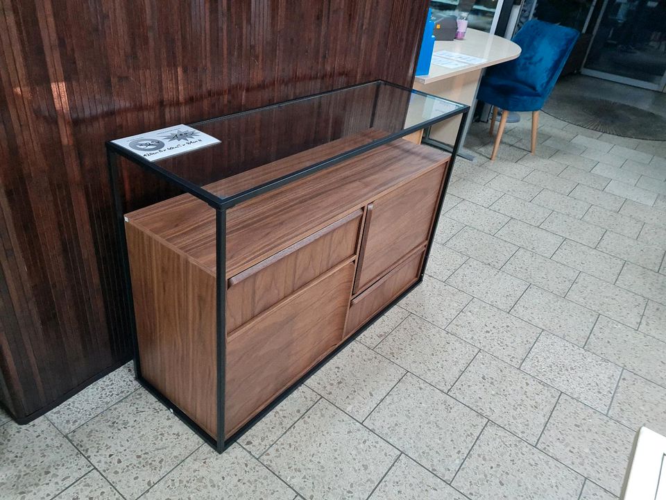 Sideboard Kommode Schrank Glas Möbel UVP 329€ in Herbstein