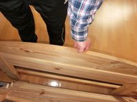 massiv Holz Bett 112/208 cm mit sehr guter Matratze body guard ei Baden-Württemberg - Oberrot Vorschau