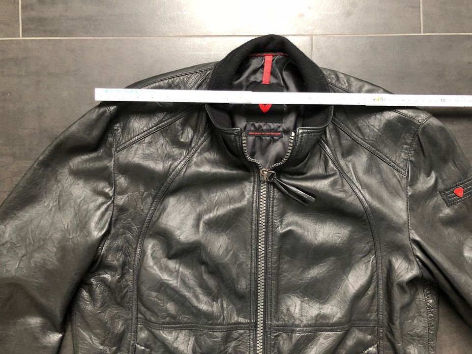 Strellson Echt Lederjacke Lederblouson Bomber schwarz Gr. 52 in Wunstorf