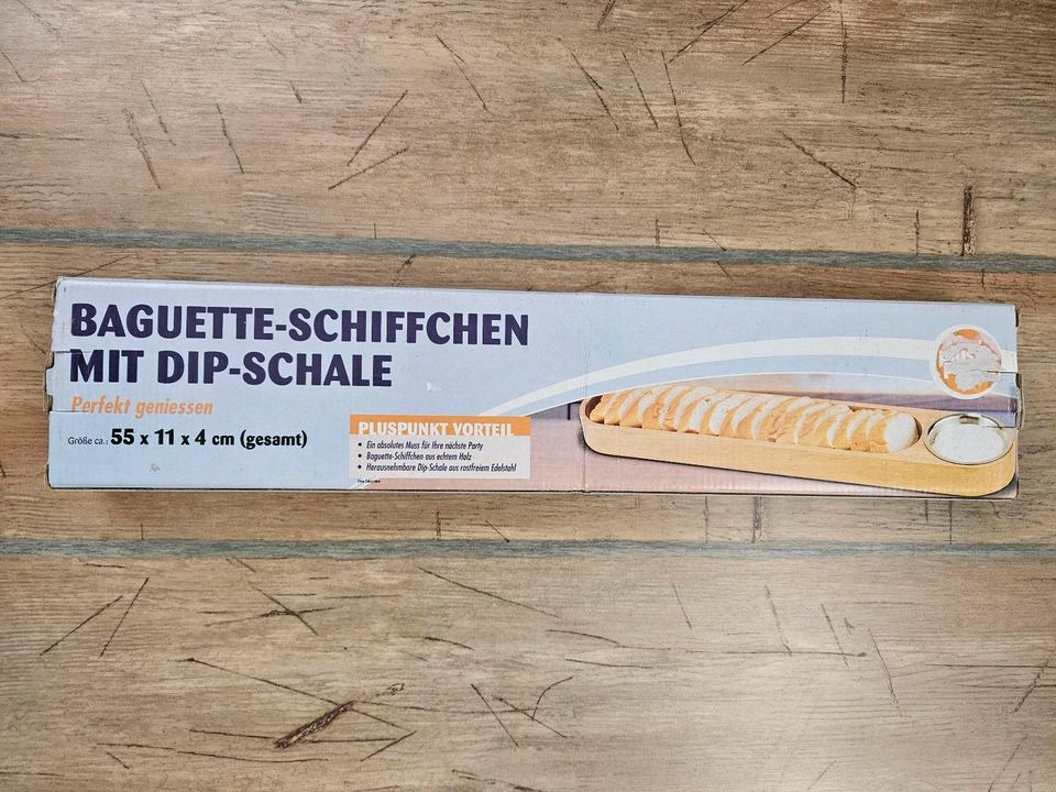 Baguette-Schiffchen mit Dip-Schale Neu in Nienburg (Weser)