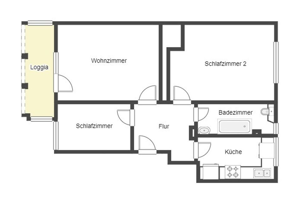 Attraktive Kapitalanlage: Gepflegte 2,5-Zimmer-Wohnung mit Loggia in begehrter Lage von Zehlendorf in Berlin