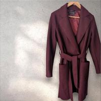 Marc O'Polo Doppelreiher Coat Mantel Wolle Gr.38/M burgundrot Bremen - Borgfeld Vorschau