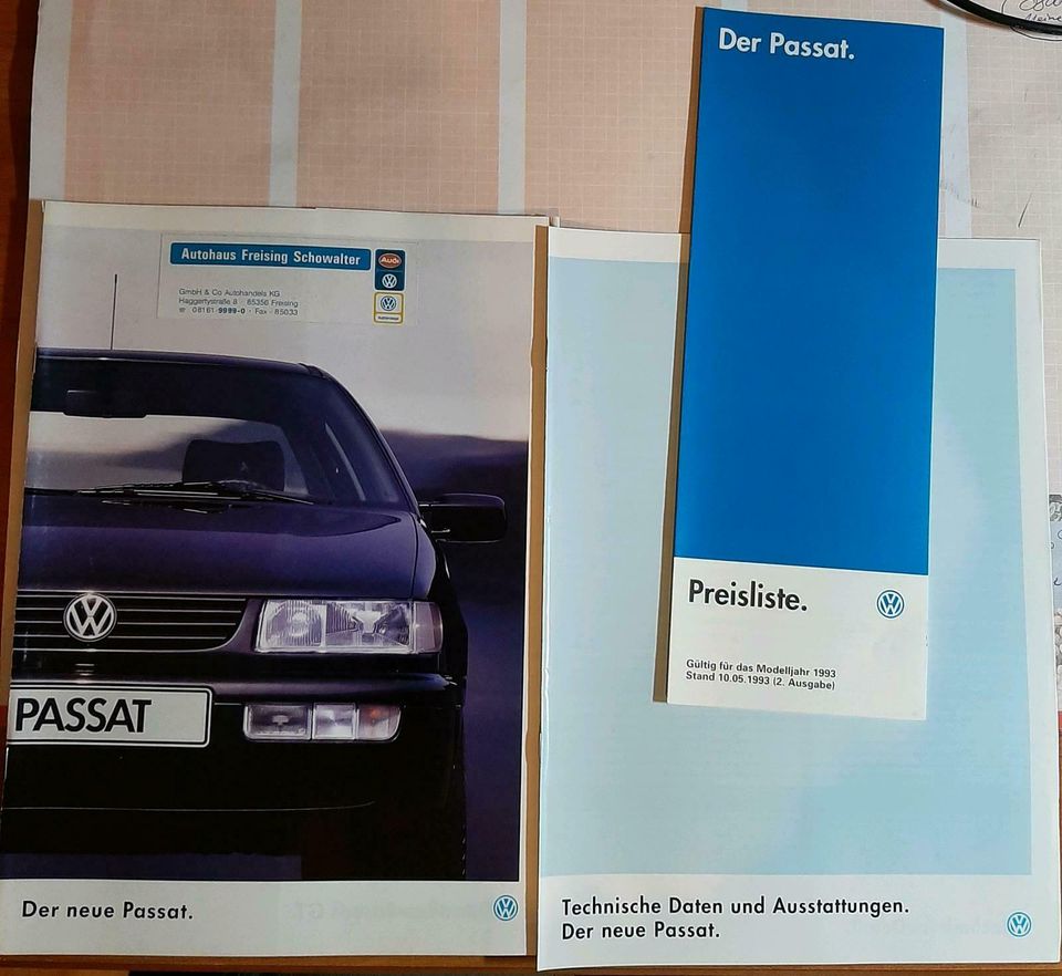 Prospekt VW Passat 1993 in Fraunberg