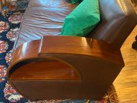 Art Deco Sofa Couch aus Kapstadt, neugepolstert, Leder Shellac Bayern - Bad Heilbrunn Vorschau