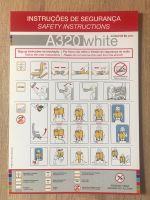 White Airways Airbus A320 Safety Card Rheinland-Pfalz - Neumagen-Dhron Vorschau