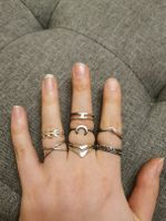 XXL Ringe Set7 Stk. Neu, silber boho vintage Style Nordrhein-Westfalen - Ruppichteroth Vorschau