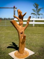 Holzfigur / Standfigur / handgeschnitzt Kunstfigur Holz Mecklenburg-Vorpommern - Anklam Vorschau