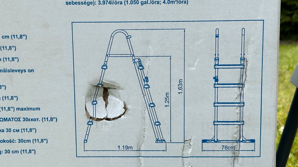Pool Leiter 1.22 m *NEU* OVP für 4,88 x 1,22 Pools in Berlin