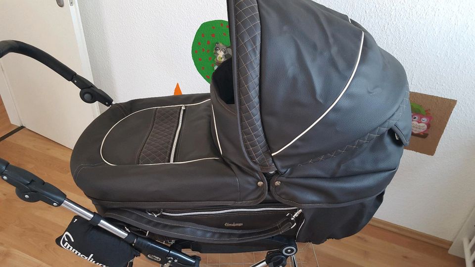 Kinderwagen Emmaljunga Mondial Deluxe Brown letherette in Wildau