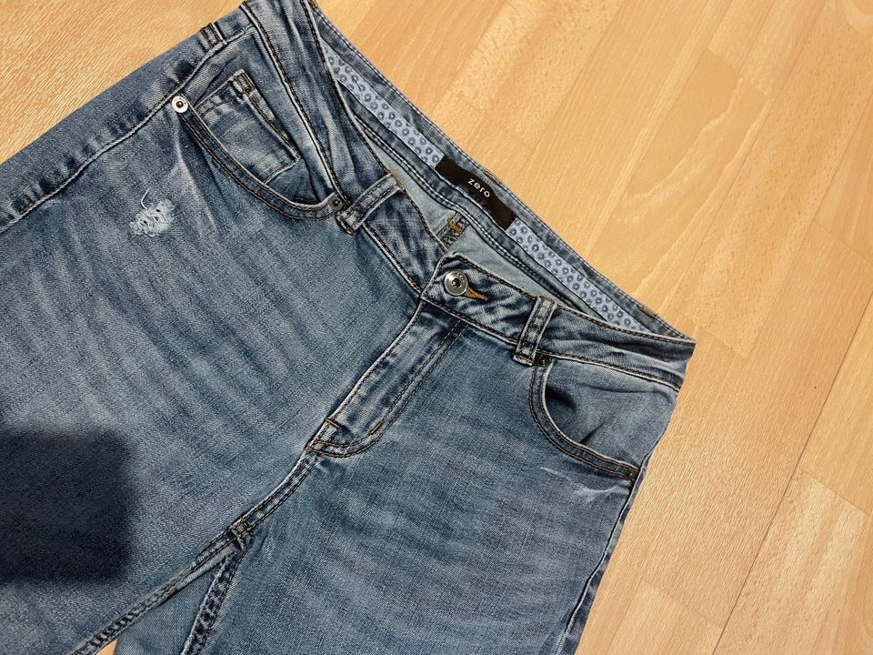 skinny Jeans Löcher destroyed distressed blau zero L30 in Potsdam