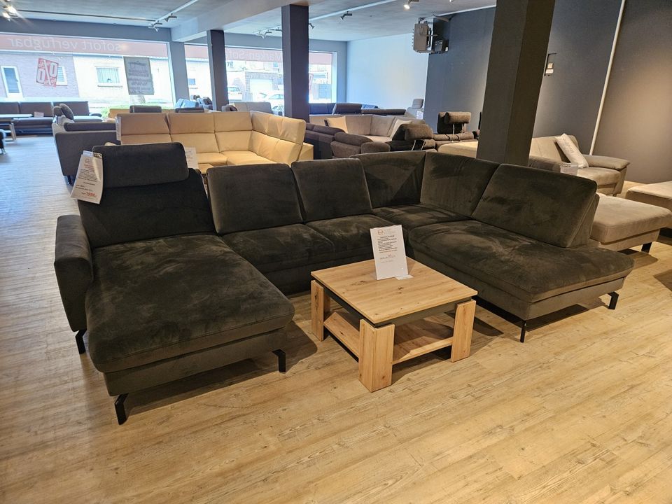 NEU Wohnlandschaft Couch Sofa 2x Sitztiefenverstellung Federkern in Bocholt