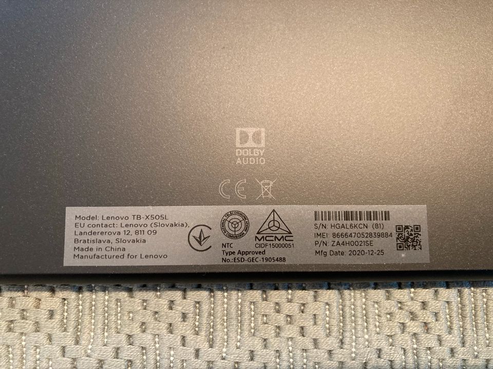 Tablet Lenovo Tab M10 TB-X505L - neuwertig mit Hülle in Ingolstadt