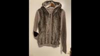 Review Kapuzenjacke Kunstfell Boho Patches braun beige Cord Düsseldorf - Pempelfort Vorschau