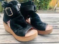 A.S.98 Schaftsandalen Keilsandalette „Nero“ 40 Nordrhein-Westfalen - Hürth Vorschau