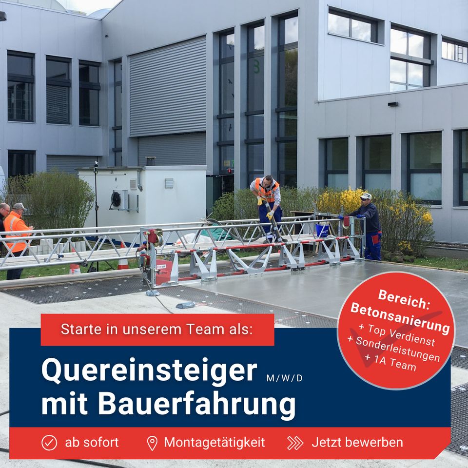 Quereinsteiger (m/w/d) im Bauhandwerk gesucht! in Schaafheim