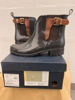 Gummi Stiefeletten Tommy Hilfiger 40 braun Goldfarbige Schnalle Düsseldorf - Angermund Vorschau