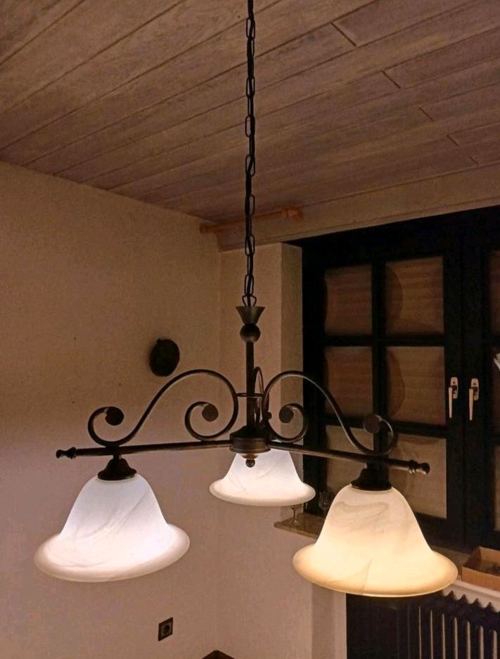 2x Lampe Landhausstil Deckenlampe Wandlampe Metall rustikal in Dinslaken