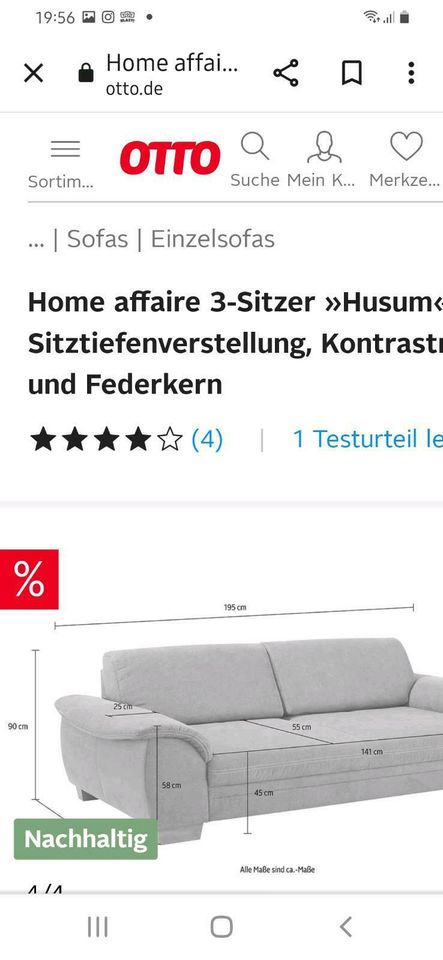Sofa ,Couch,neu,250 € bis Wochenende  abgeholt, in Attendorn