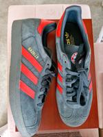 Adidas Gazelle FCB Bayern München Herren Sneaker Grau Velour Hessen - Eschwege Vorschau