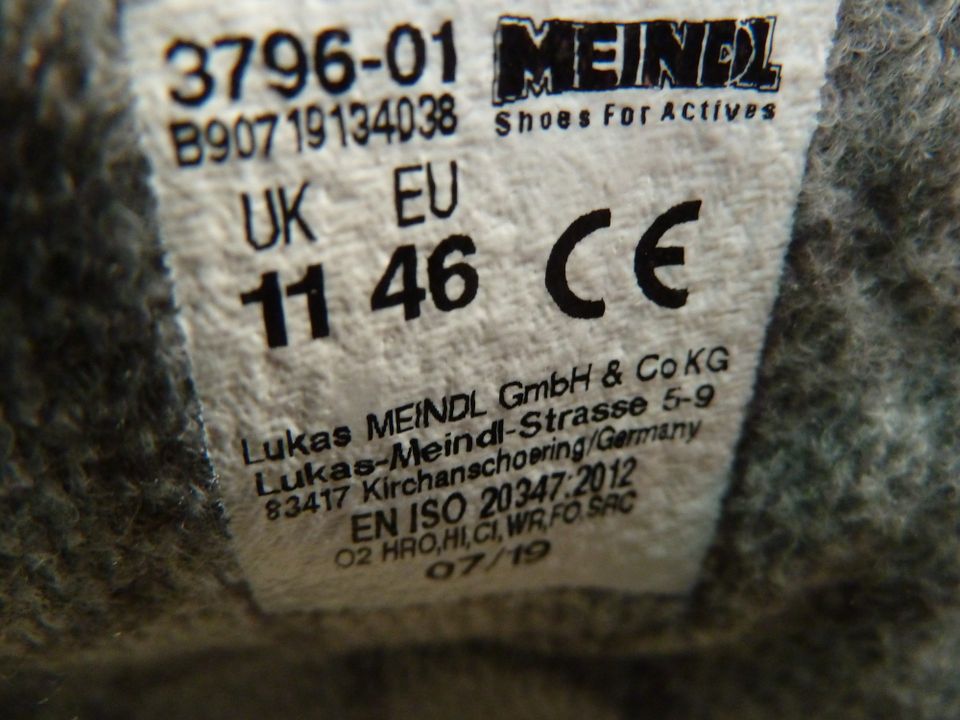 MEINDL FOR ACTIVES GORE-TEX LEDER 3796-01 Wanderschuh Herr Gr. 46 in Augsburg