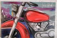 Bild Harley Davidson  Acryl-Werk 60 x 90  saarl. Künstler Saarland - St. Ingbert Vorschau