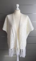 Strickweste / Cardigan mit Ajourmuster + Fransen, Gr. 44/46 - NEU Bayern - Schöllkrippen Vorschau