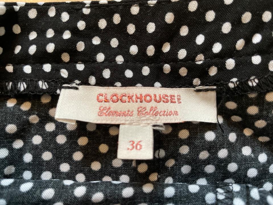 NEU Rock in Gr. 36 (S), schwarz weiß gepunktet, von Clockhouse in Trebur