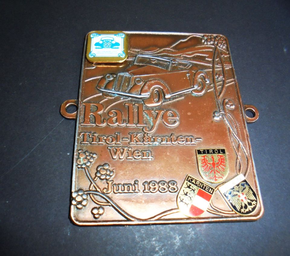 Oldtimer Medaille Plakette Autorennen ~Rallye Österreich ~ Bronze in Aalen