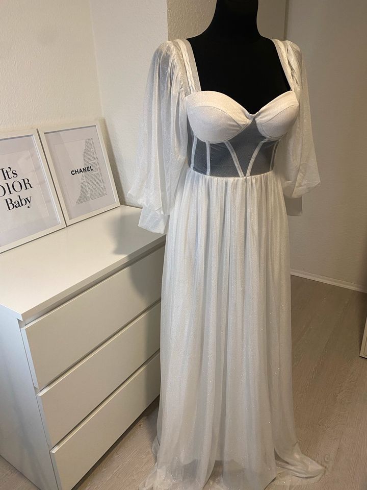 Abendkleid Hochzeitskleid Standesamtkleid abiballkleid in Krefeld