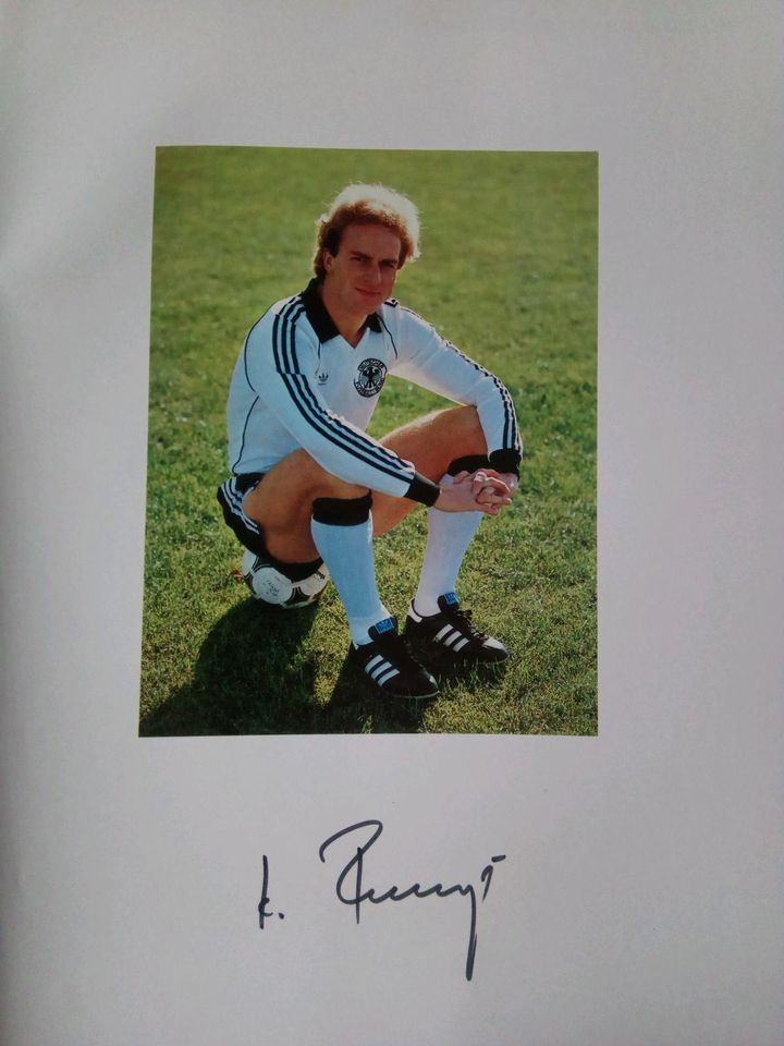 Fussball WM 1982 Karl Heinz Rummenigge in Heidenheim an der Brenz