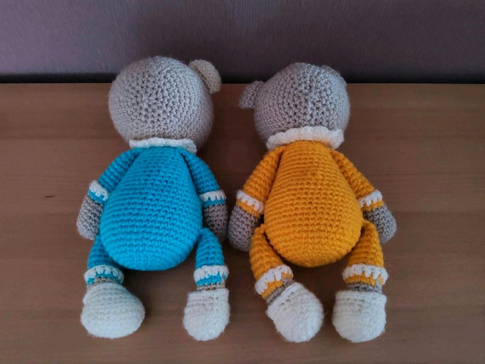 Kuscheltiere Amigurumi gehäkelt Türkranz, Teddy, Hase, Hund in Blankenfelde-Mahlow