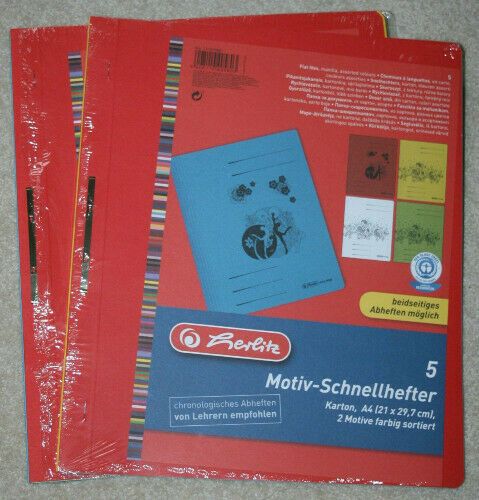 Tolle Motiv-Schnellhefter A4 aus Pappe v. Herlitz - 9 Stück * NEU in Scharbeutz