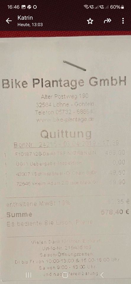 Damenfahrrad Göricke neuwertiger Zustand in Melle