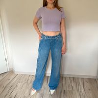 Pull & Bear Flieder T-Shirt Damen Baumwolle Gr. L Niedersachsen - Wistedt Vorschau