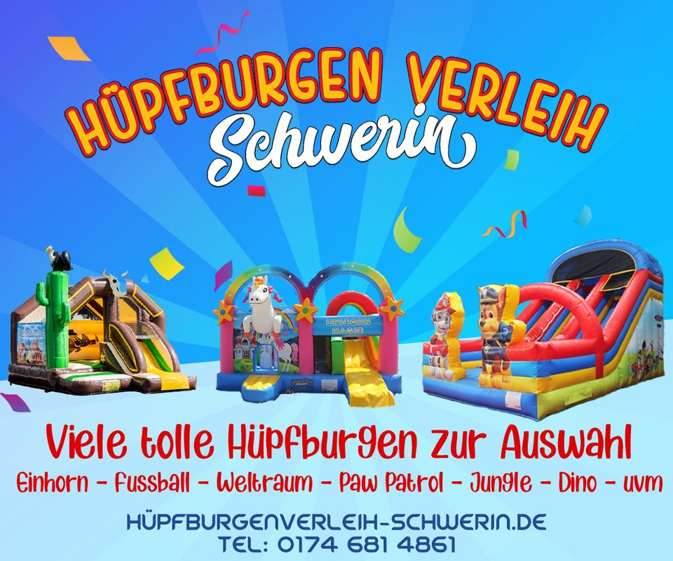 Paw Patrol Hüpfburg mieten / Hüpfburgen Verleih Schwerin & Lübeck in Schwerin