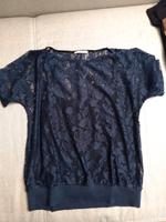 Damen Shirt blau mit Spitze Gr S, Marke edc by Esprit Nordrhein-Westfalen - Leichlingen Vorschau