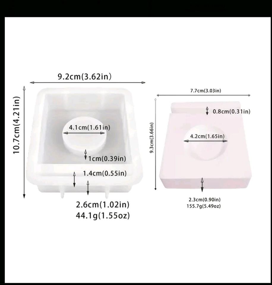 Teelichhalter, Sockel, Einschiebe Formen, Silikonform in Reinfeld