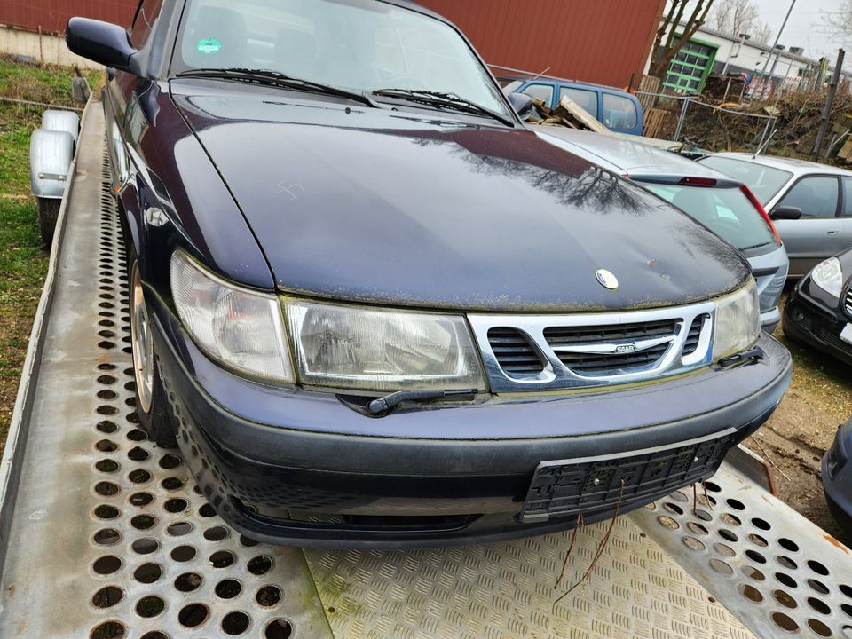 Schlachtfest! Saab 9-3 Cabrio 2,0 Automatik Leder 2006 blau in Eschweiler