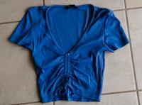 ZARA Crop Top mit Schnürung, blau, Gr. S !!! Bayern - Bessenbach Vorschau