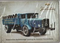 Blechschild Frankenheim Brauerei historisches Fahrzeug Mercedes Bayern - Wilhelmsthal Vorschau