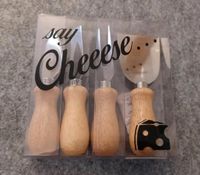 KÄSE Besteck 4teilig NEU OVP Holzgriffe Geschenk Set Messer Gabel Bayern - Velden Vorschau