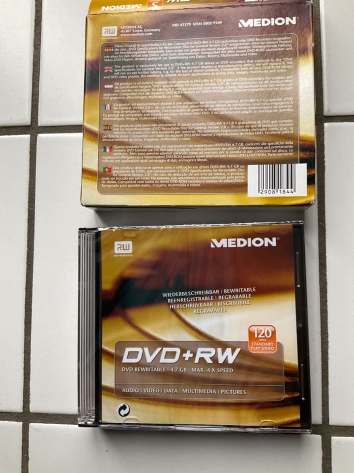 5 x DVD+RW, Originalverpackung in Dresden