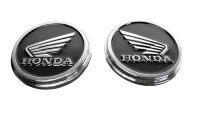 Honda Tank Embleme rund 2 stück rot oder schwarz 47mm Durchmesser Nordrhein-Westfalen - Löhne Vorschau